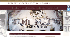Desktop Screenshot of everettwithersfootballcamps.com