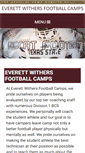 Mobile Screenshot of everettwithersfootballcamps.com